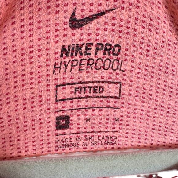 Nike Pro Hypercool Fitted Coral Mesh Athletic Tank Top Men's Size M - Picture 4 of 6